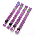 Wholesale dye sublimation custom  pink satin silk printed bracelet ribbon wristbands